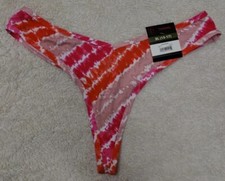   NWT No Boundaries Cotton Blend Thong Panty Size XL Multicolor Tie Dye Design