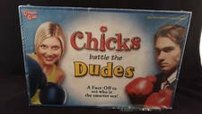 Chicks Battle The Dudes Board Game ~ University Games ~ Sealed ~ Made in USA