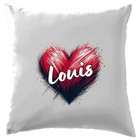 Love Heart Louis - Cushion - Tomlinson Music Musician Ribbon Tour Love