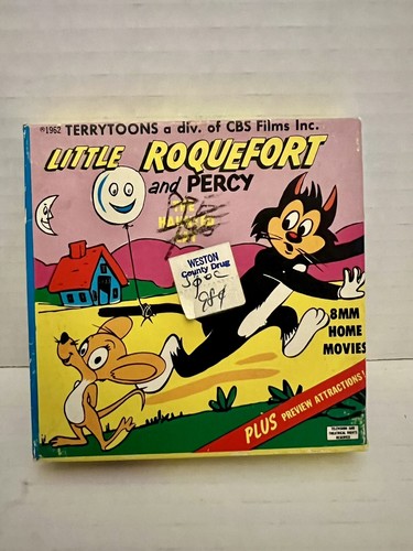 VTG 1962 Terrytoons Little Roquefort & Percy “The Haunted Cat” 8mm Home Film - Picture 10 of 10