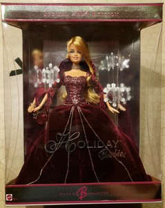 2004 burgundy holiday barbie