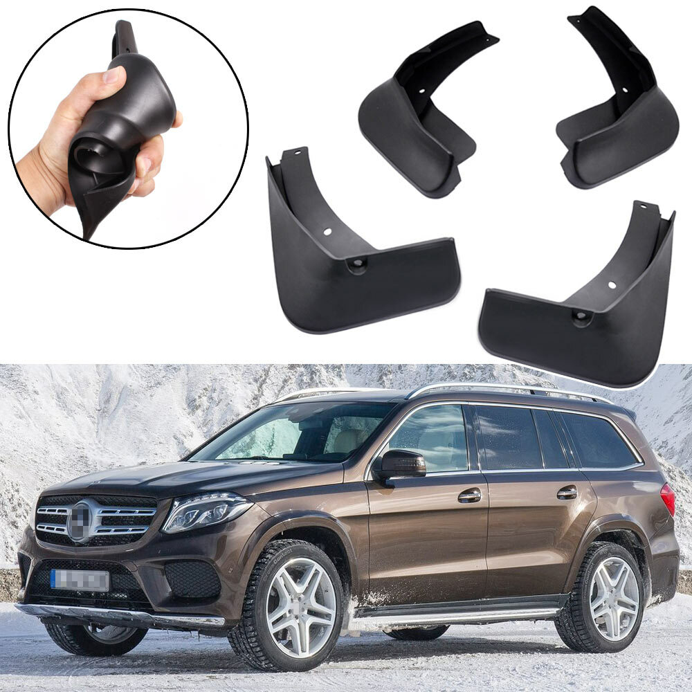4 Mud Flaps Splash Guard Fender Car Mudguard for Mercedes GLS AMG Line 2017-2018
