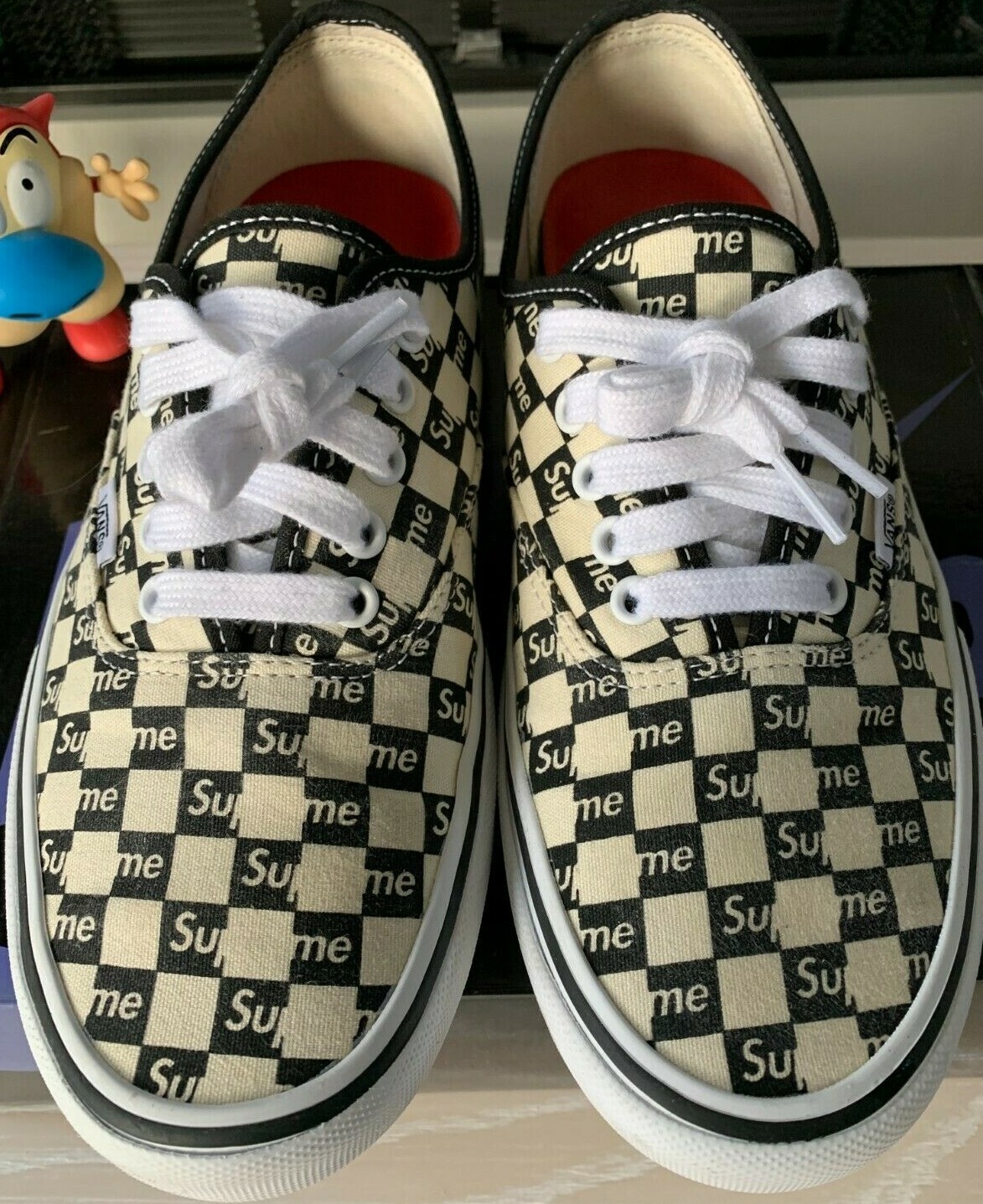 Vans Authentic Pro Supreme Checkered Red Shoes