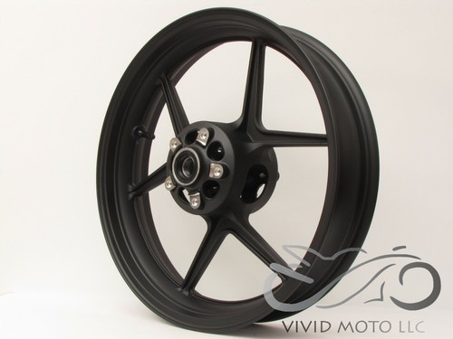 Llanta delantera negra mate ZX6R 2005-2024 ZX10R 2006-2010 636 Kawasaki 2007 nueva - Imagen 2 de 10