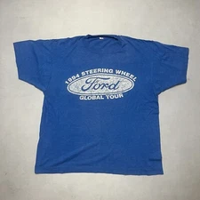 Vintage 90s Ford Steering Wheel Tour Single Stitch T Shirt L