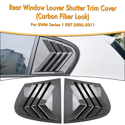 Rear Side Window Louver Shutter Trim Cover For BMW 1 Series E87 2005-2011