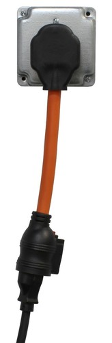 Adaptador NEMA 5-20R de 50 amperios NEMA 14-50P a 20 amperios con interruptor de 20 amperios de AC WORKS® - Imagen 6 de 6