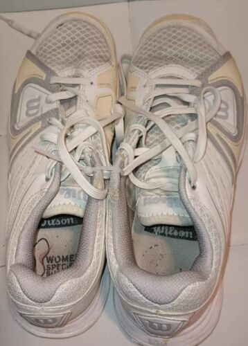 Wilson Sneakers stringate da donna bianche con supporto specifico. Taglia 7,5 - Foto 4 di 6
