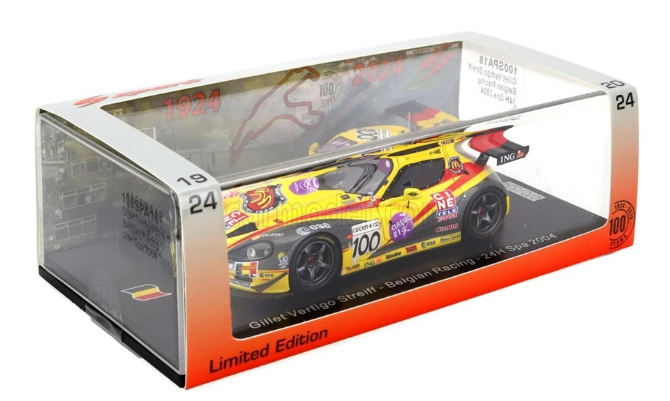 1:43 2004 Spa 24h -- #100 Gillet Vertigo Streiff -- Spark 100 años de spa 24h Foto 4 de 4