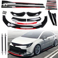 For Corolla SE LE Front Rear Bumper Spoiler Body Kit Splitter Side Skirt M