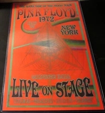 PINK FLOYD 1972 DARK SIDE OF THE MOON CARNEGIE HALL REPLICA CONCERT POSTER