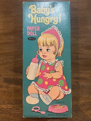 Vintage 1967 Mattel Whitman Baby s Hungry Paper Doll With Paper Clothes