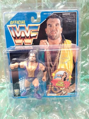 WWF Hasbro - Razor Ramon - Purple Trunks - Retro Figure
