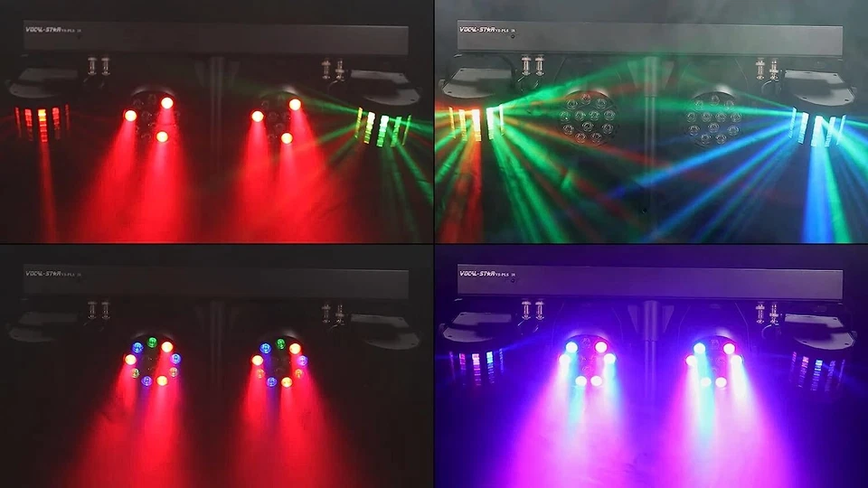 Disco Licht Set mit Stativ und Fernbedienung LED PAR und Derby DJ Lichteffekte - Bild 3 von 4