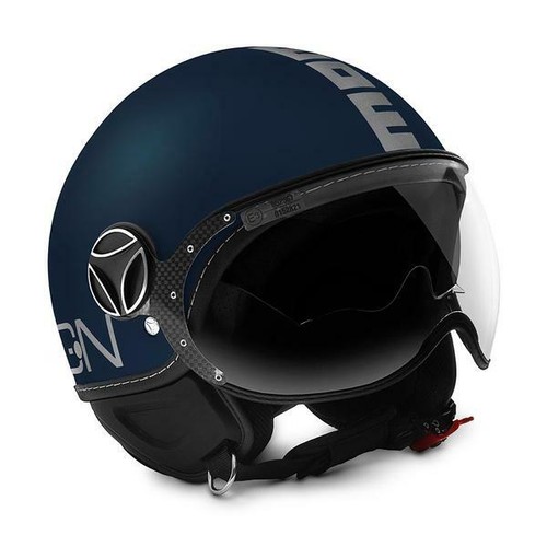 CASCO MOMO DESIGN DOPPIA VISIERA EVO BLUE MAT SILVER TAGLIA S | eBay