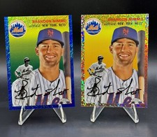 2023 Topps Chrome Platinum BRANDON NIMMO Rose Gold 15/75 & Blue 31/100 Lot of 2