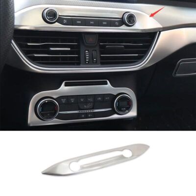 Central console button frame trim Silver titanium For 2019-2020 Ford Focus ST RS