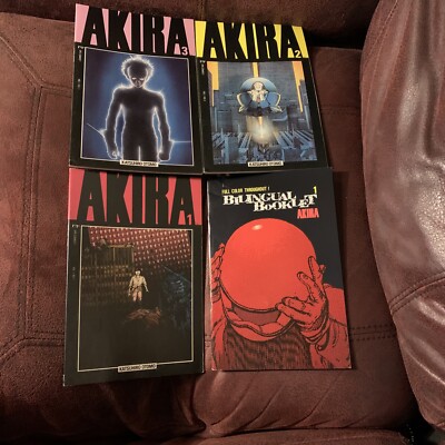 Akira by Katsuhiro Otomo Vol 1,2,3 + Bilingual Booklet Box Set