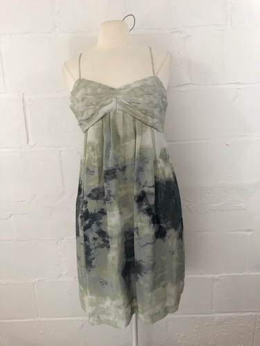 Anthropologie Fei Watercolor Silk Dress 