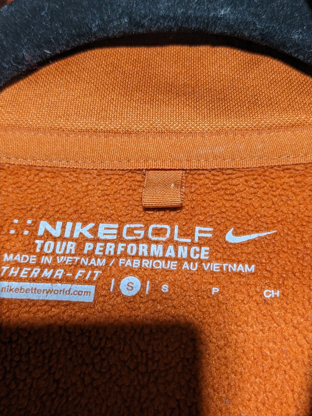 SACAI X NIKE Nike Golf Pullover Giacca Uomo Piccolo Arancione Manica Lunga 1 4 Zip Performance