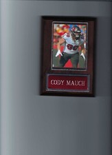 CODY MAUCH PLAQUE TAMPA BAY BUCCANEERS BUCS FOOTBALL NFL