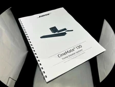 Bose CineMate 130 Home Theater System Owners Guide Manual Instructions