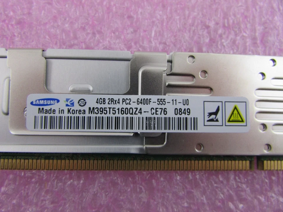 Samsung 4GB M395T5160QZ4-CE76 DDR2 PC2-6400F 2Rx4 ECC FB SERVER Memory Ram - Image 2 of 3
