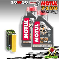 KIT TAGLIANDO 2 LT MOTUL 7100 10W50 + FILTRO OLIO BETA 450 RR Enduro 2010 2011