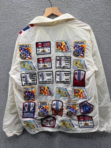Vintage Road America Can Am Patch Jacket Mens Medium 70s Racing - Picture 8 of 13
