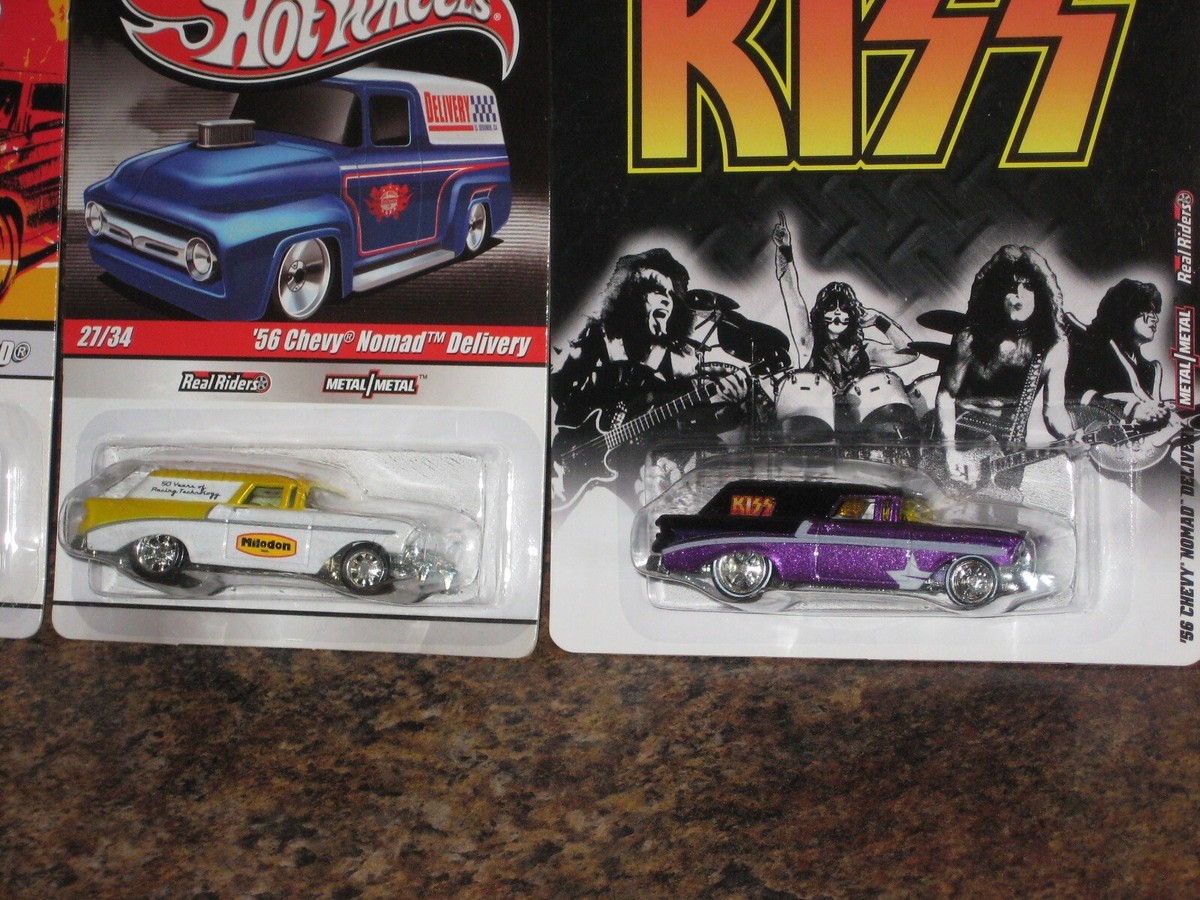 Hot Wheels Lot of 3 1956 Chevy Nomad Wagon Coupe '56 Kiss