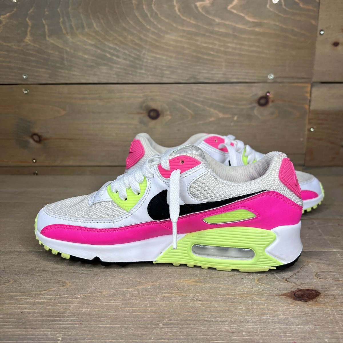 桜 まるっ ❀·°　0226 Nike Air Max 90 White Black Pink Ghost Green Sneakers CT1030