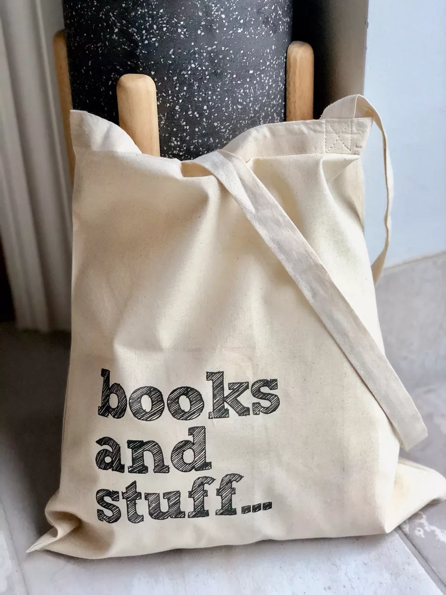 Fun Word Name School Book Teacher Personalised Reusable Cotton Tote Bag Shopper