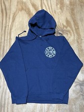 FDNY In The Eye Of The Storm Hoodie Men S Blue Pullover N8