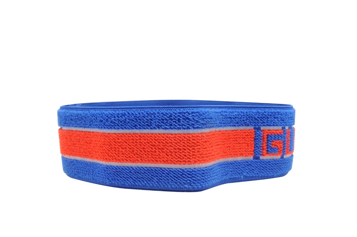 gucciノベルティ Gucci GG Logo Headband Blue Red Jacquard Web Striped Elastic