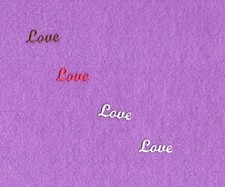 LOVE  7 die cuts scrapbook cards