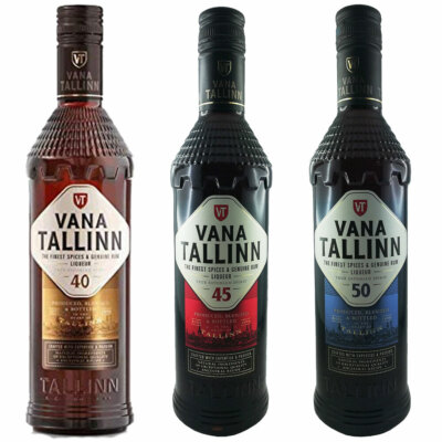 Vana Tallinn Rum Likör 3er Set 40% & 45% & 50% Vol. Estland Spirituose