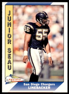 1991 Pacific. Junior Seau . San Diego Chargers #451