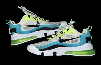 NIKE AIR MAX 270 REACT SE ORACLE AQUA GHOST GREEN MENS 10.5 BRAND