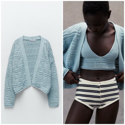 textured knit sweater zara