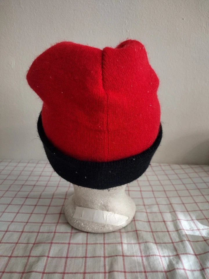 Superman Gorro Invierno Gorra Sombrero Rojo Negro Hombre Mujer Tejido Cálido Elegante Genial Foto 4 de 4