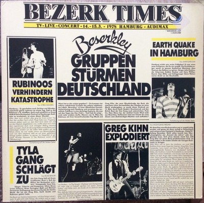 Greg Kihn / The Rubinoos / Earth Quake  / Tyla Gang - Bezerk Times (2xLP)