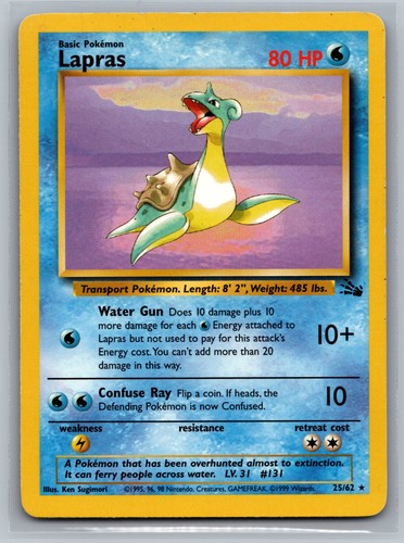 lapras pokemon card value Lapras - Fossil #25 Price & Value