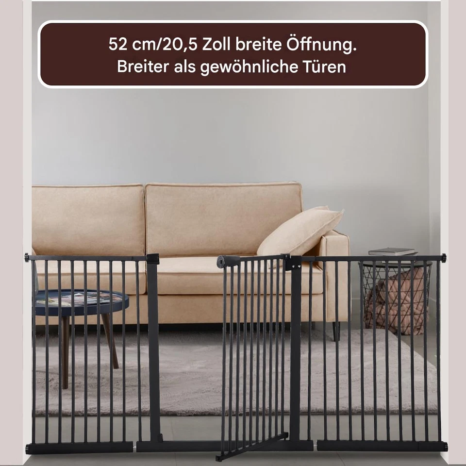 76-175cm Treppenschutzgitter baby Türgitter Treppengitter Auto-Close ohne Bohren - Bild 2 von 4