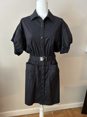 Prada Sport Black Dress Stretch Cotton SZ40 GOOD CONDITION