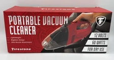 Firestone Portable Vacuum Cleaner New In Box 12V 60W 9' Cord Plug Into Car NEW
