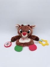 Rudolph The Red-Nosed Reindeer My 1st Rudolph Plush Baby Toy Teether Rattle