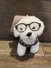 Anthropologie Fluffy Dog Plush Bag Charm: Maltese. Sold Out Online.