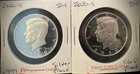 2020-S Kennedy Half Dollar GEM PROOF .999 Silver & Clad 2 Coin Lot Set