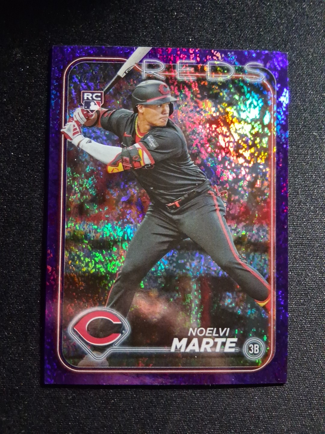 2024 Topps Series 2 - Noelvi Marte #548 Purple Foil /799 (RC)