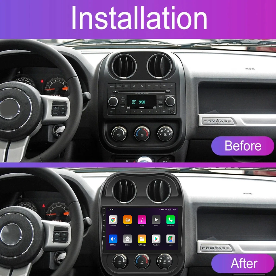 Android Auto For Jeep Patriot 2009-2016 Multimedia Player Video Carplay ...